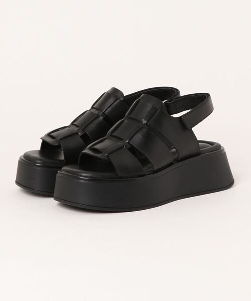 inter-chaussures(インターショシュール)の「【VAGABOND】厚底グルカテイストサンダル(E32105)(サンダル・レディース・ブラック/アイボリー・38/39/36/35/37)」の3枚目の写真