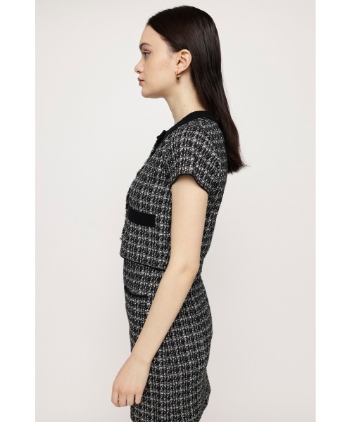 SLY（スライ）の「SUMMER TWEED KNIT TOPS サマーツイード ニット