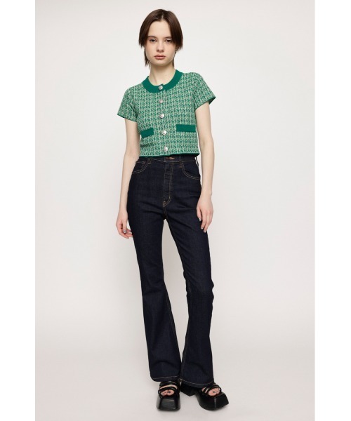 SLY（スライ）の「SUMMER TWEED KNIT TOPS サマーツイード