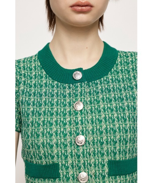 SLY（スライ）の「SUMMER TWEED KNIT TOPS サマーツイード