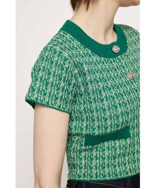 ニット セーター ツイードニットトップス / Tweed Knit Tops レディース KNIT TWEED COMPACT TOPS ニット ツイード コンパクト トップス