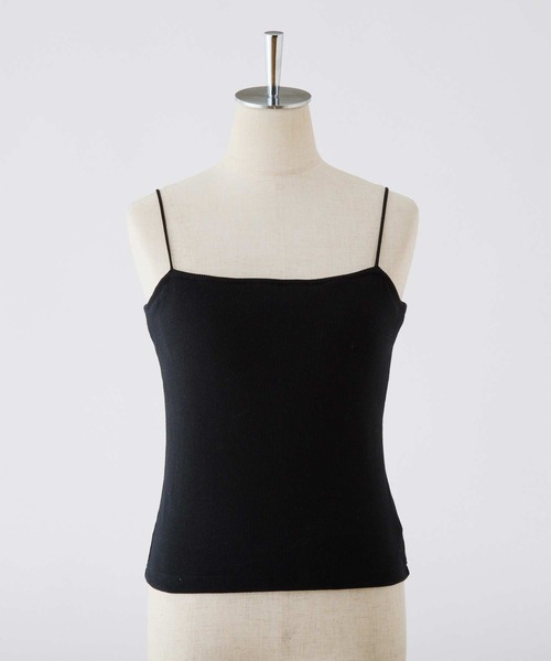 one after another NICE CLAUP（ワンアフターアナザーナイスクラップ）の「カップ付きシンプルキャミソール（キャミソール・レディース・オフホワイト/ブラック/ピンク/オートミール・FREE）」の4枚目の写真