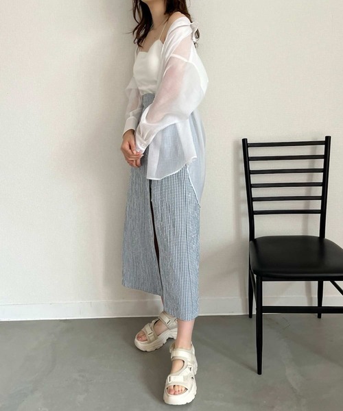 one after another NICE CLAUP（ワンアフターアナザーナイスクラップ）の「カップ付きシンプルキャミソール（キャミソール・レディース・オフホワイト/ブラック/ピンク/オートミール・FREE）」の17枚目の写真