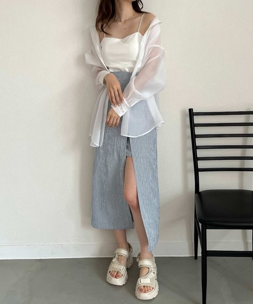 one after another NICE CLAUP（ワンアフターアナザーナイスクラップ）の「カップ付きシンプルキャミソール（キャミソール・レディース・オフホワイト/ブラック/ピンク/オートミール・FREE）」の5枚目の写真