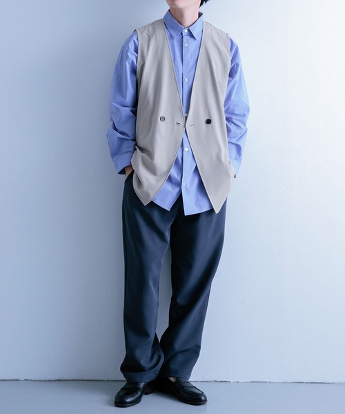 ITEMS URBANRESEARCH(アイテムズ アーバンリサーチ)の「ダブルブレスト TRジレ(ベスト・メンズ・ブラック/ライトグレー/ベージュ・LARGE/MEDIUM)」の18枚目の写真