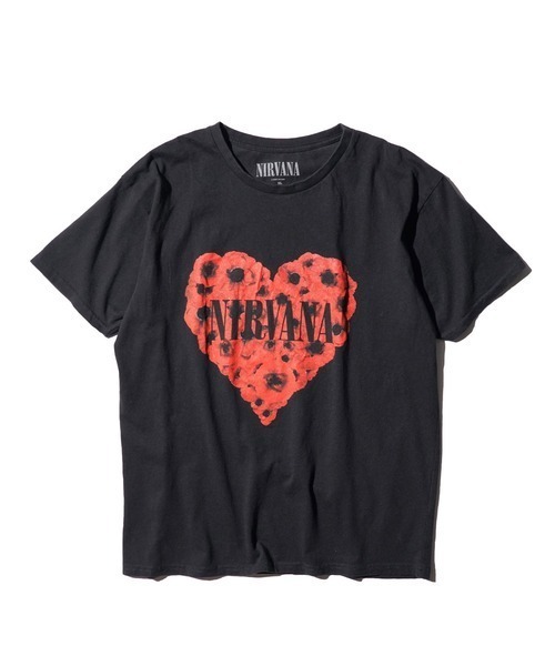 NIRVANA（ニルヴァーナ）の「THRIFTY LOOK/スリフティールック THRIFTY'NIRVANA'TEE ニルヴァーナ（Tシャツ/カットソー・メンズ・ブラック系1/ブラック・LARGE/X-LARGE/MEDIUM）」の2枚目の写真