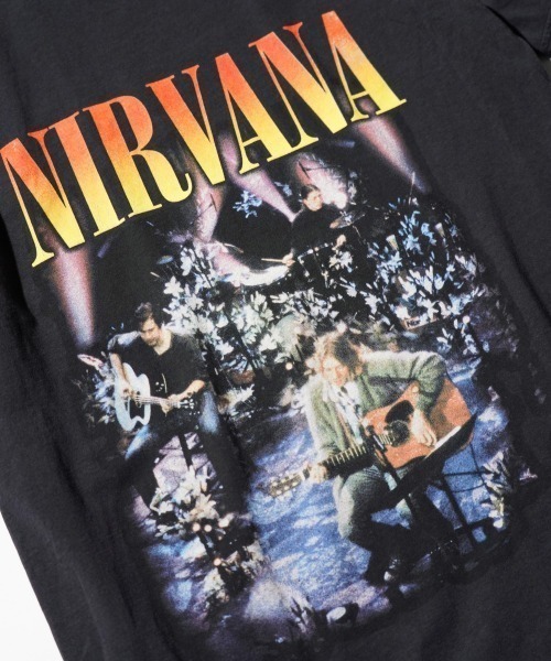 NIRVANA（ニルヴァーナ）の「THRIFTY LOOK/スリフティールック THRIFTY'NIRVANA'TEE ニルヴァーナ（Tシャツ/カットソー・メンズ・ブラック系1/ブラック・LARGE/X-LARGE/MEDIUM）」の6枚目の写真
