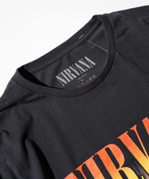 NIRVANA（ニルヴァーナ）の「THRIFTY LOOK/スリフティールック THRIFTY'NIRVANA'TEE ニルヴァーナ（Tシャツ/カットソー・メンズ・ブラック系1/ブラック・LARGE/X-LARGE/MEDIUM）」の7枚目の写真
