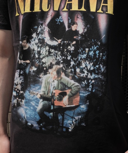 NIRVANA（ニルヴァーナ）の「THRIFTY LOOK/スリフティールック THRIFTY'NIRVANA'TEE ニルヴァーナ（Tシャツ/カットソー・メンズ・ブラック系1/ブラック・LARGE/X-LARGE/MEDIUM）」の12枚目の写真