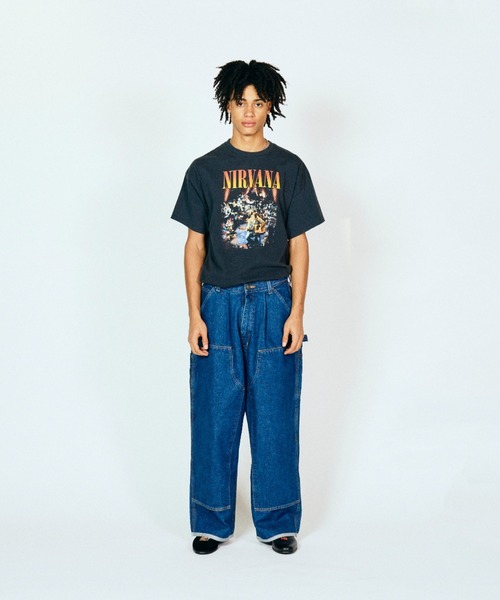 NIRVANA（ニルヴァーナ）の「THRIFTY LOOK/スリフティールック THRIFTY'NIRVANA'TEE ニルヴァーナ（Tシャツ/カットソー・メンズ・ブラック系1/ブラック・LARGE/X-LARGE/MEDIUM）」の14枚目の写真