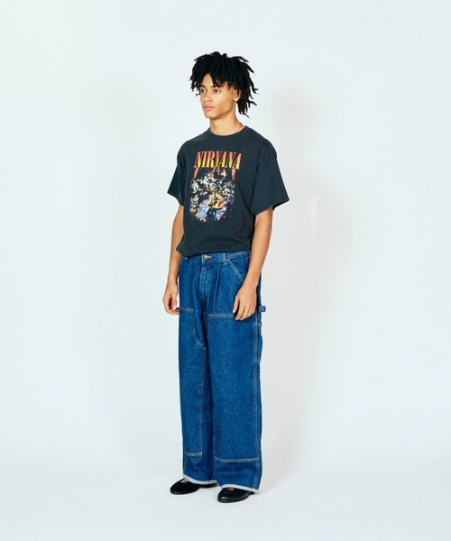 NIRVANA（ニルヴァーナ）の「THRIFTY LOOK/スリフティールック THRIFTY'NIRVANA'TEE ニルヴァーナ（Tシャツ/カットソー・メンズ・ブラック系1/ブラック・LARGE/X-LARGE/MEDIUM）」の15枚目の写真