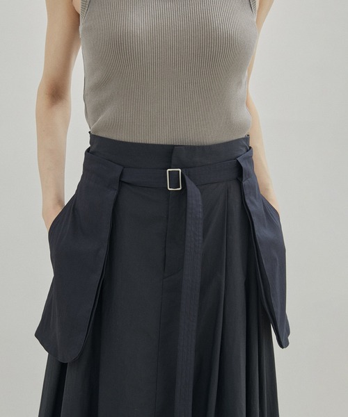 SALON adam et rope'（サロン アダム エ ロペ）の「【セットアップ対応】コットンナイロンサロンベルト（ベルト・レディース・カーキ/ブラック/ホワイト・FREE）」の3枚目の写真