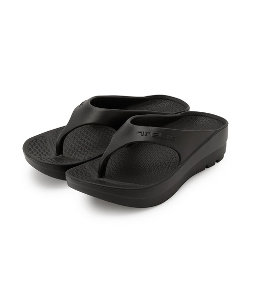 ADAM ET ROPE'(アダムエロペ)の「【TELIC】W-FLIPFLOP(サンダル・レディース・ブラック/ベージュ・M/S/X-SMALL)」の7枚目の写真