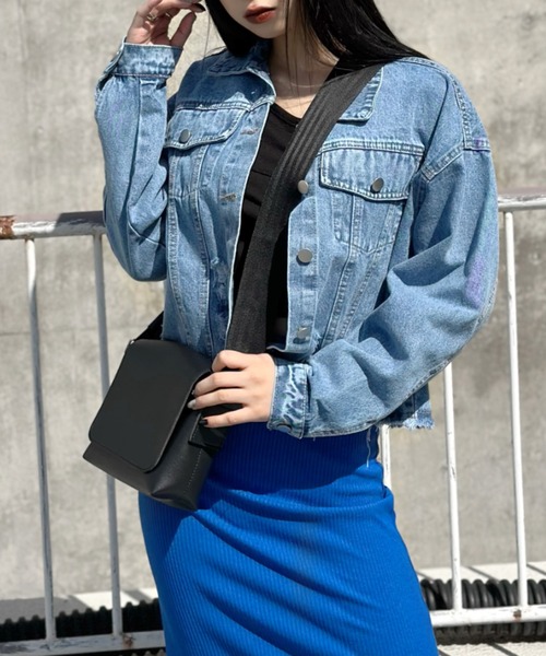 LVEU.(ラブユ.)の「【LVEU.】スクエアフラップショルダーバッグ / バッグ 鞄 BAG フラップ ミニ ショルダー 合皮 ブラック グレー(ショルダーバッグ・レディース・グレー/ブラック・FREE)」の18枚目の写真