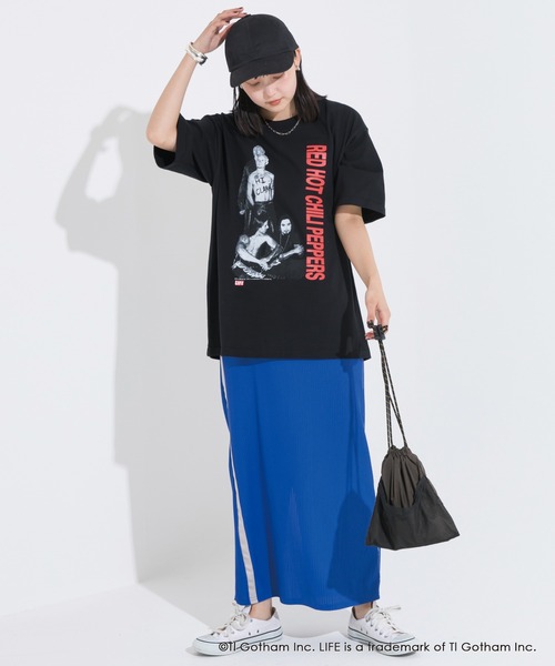 SCREEN STARS × LIFE レッドホットチリペッパーズ Tシャツ 黒 SCREEN 