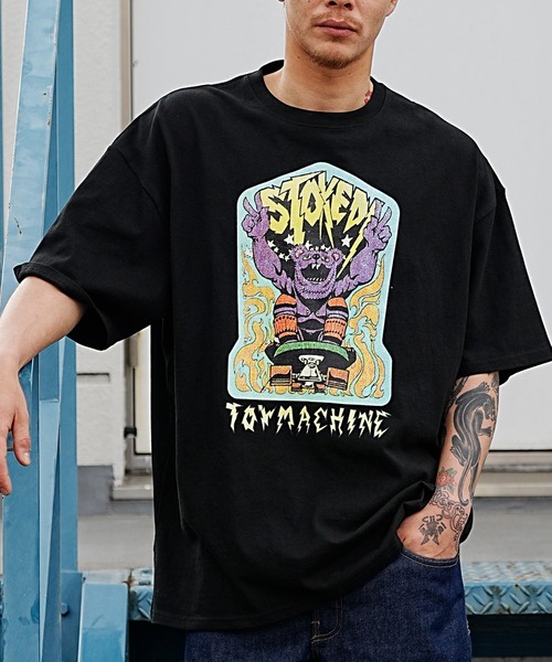 TOY MACHINE(トイ マシーン)の「【ムラサキスポーツ限定】TOY MACHINE/トイマシーン Tシャツ/カットソー/半袖 スケーター/ストリート 前面プリント MTMSDST17(Tシャツ/カットソー・メンズ・グリーン/ホワイト/イエロー・M/L/XL)」の1枚目の写真
