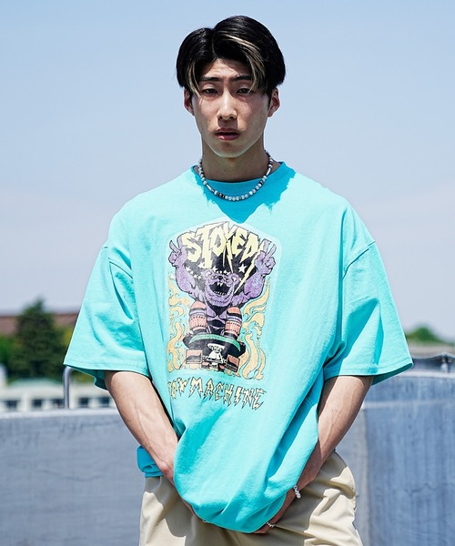 TOY MACHINE(トイ マシーン)の「【ムラサキスポーツ限定】TOY MACHINE/トイマシーン Tシャツ/カットソー/半袖 スケーター/ストリート 前面プリント MTMSDST17(Tシャツ/カットソー・メンズ・グリーン/ホワイト/イエロー・M/L/XL)」の4枚目の写真