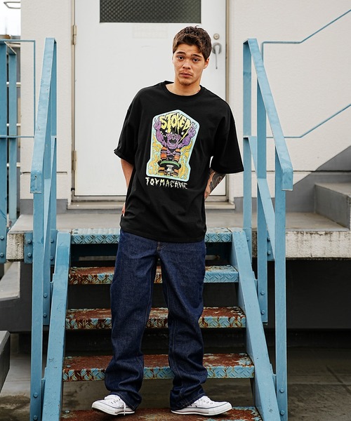 TOY MACHINE(トイ マシーン)の「【ムラサキスポーツ限定】TOY MACHINE/トイマシーン Tシャツ/カットソー/半袖 スケーター/ストリート 前面プリント MTMSDST17(Tシャツ/カットソー・メンズ・グリーン/ホワイト/イエロー・M/L/XL)」の14枚目の写真