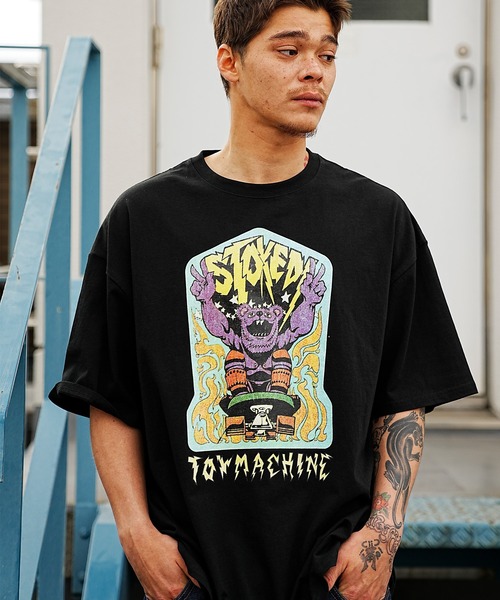 TOY MACHINE(トイ マシーン)の「【ムラサキスポーツ限定】TOY MACHINE/トイマシーン Tシャツ/カットソー/半袖 スケーター/ストリート 前面プリント MTMSDST17(Tシャツ/カットソー・メンズ・グリーン/ホワイト/イエロー・M/L/XL)」の9枚目の写真