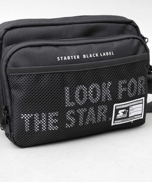 STARTER（スターター）の「ポリエステル メッシュポケット 横型 ボックス ミニショルダーバッグ（ショルダーバッグ・メンズ・ブラック・FREE）」の13枚目の写真