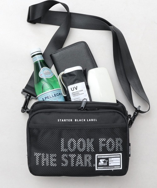 STARTER（スターター）の「ポリエステル メッシュポケット 横型 ボックス ミニショルダーバッグ（ショルダーバッグ・メンズ・ブラック・FREE）」の17枚目の写真