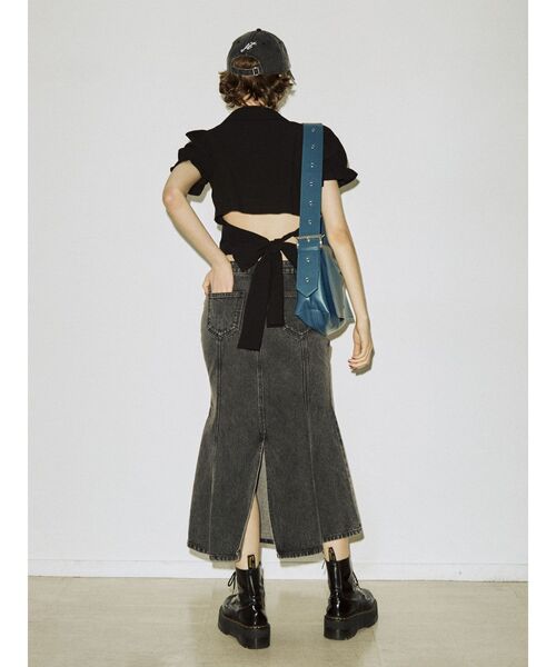 jouetie（ジュエティ）の「ローライズデニムマーメイドスカート（デニムスカート・レディース・ブラック/ブルー・SMALL/MEDIUM）」の10枚目の写真