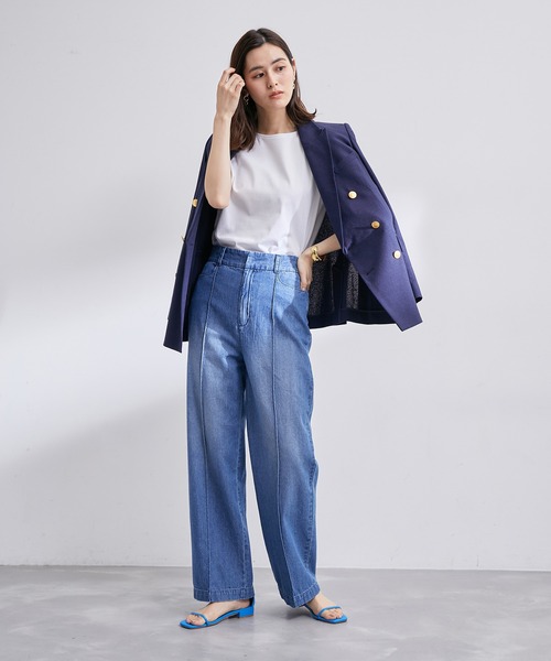 ROPE'(ロペ)の「スーピマコットンTEE(Tシャツ/カットソー・レディース・ホワイト・38)」の13枚目の写真