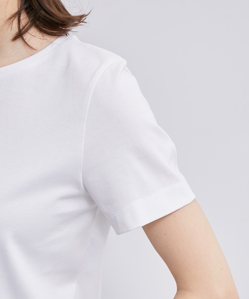 ROPE'(ロペ)の「スーピマコットンTEE(Tシャツ/カットソー・レディース・ホワイト・38)」の12枚目の写真