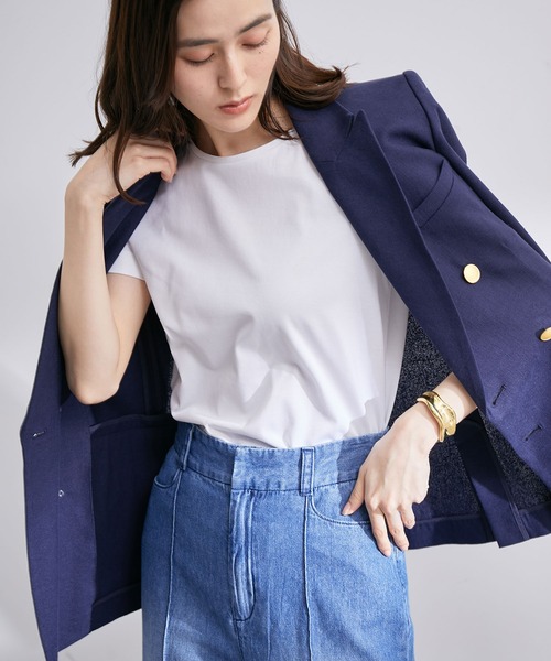 ROPE'(ロペ)の「スーピマコットンTEE(Tシャツ/カットソー・レディース・ホワイト・38)」の10枚目の写真