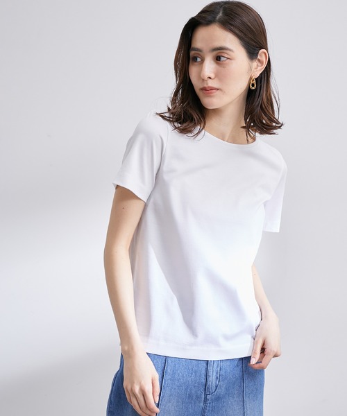 ROPE'(ロペ)の「スーピマコットンTEE(Tシャツ/カットソー・レディース・ホワイト・38)」の17枚目の写真