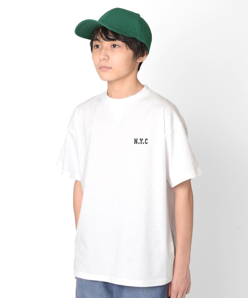 GLAZOS(グラソス)の「アソート立体NYCロゴ半袖Tシャツ(Tシャツ/カットソー・キッズ・ネイビー/ホワイト/グレー/ブルー・150cm/140cm/170cm/160cm)」の12枚目の写真