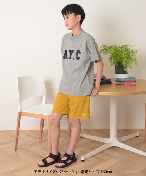 GLAZOS(グラソス)の「アソート立体NYCロゴ半袖Tシャツ(Tシャツ/カットソー・キッズ・ネイビー/ホワイト/グレー/ブルー・150cm/140cm/170cm/160cm)」の5枚目の写真