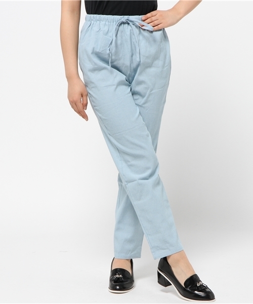 Kastane（カスタネ）の「【Kastane】イージースリムパンツ（その他パンツ・レディース・サックスブルー/ライトグレー/ネイビー/チャコールグレー・FREE）」の6枚目の写真