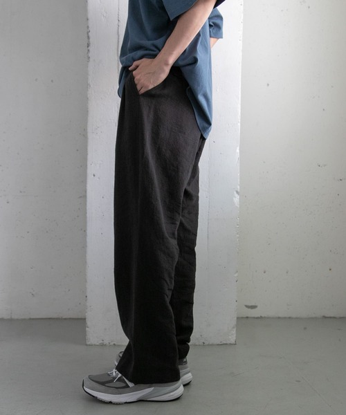 FORK&SPOON(フォークアンドスプーン)の「FORK&SPOON コットンリネンテクスチャーパンツ(その他パンツ・メンズ・ブラウン/ブラック・5/4)」の3枚目の写真
