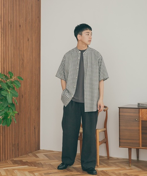 FORK&SPOON(フォークアンドスプーン)の「FORK&SPOON コットンリネンテクスチャーパンツ(その他パンツ・メンズ・ブラウン/ブラック・5/4)」の11枚目の写真