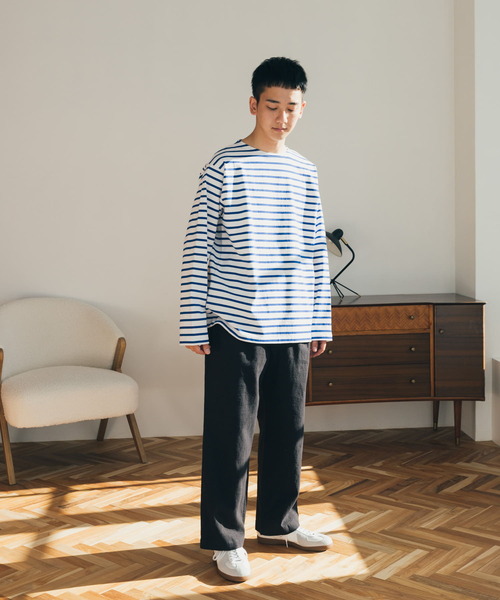 FORK&SPOON(フォークアンドスプーン)の「FORK&SPOON コットンリネンテクスチャーパンツ(その他パンツ・メンズ・ブラウン/ブラック・5/4)」の16枚目の写真