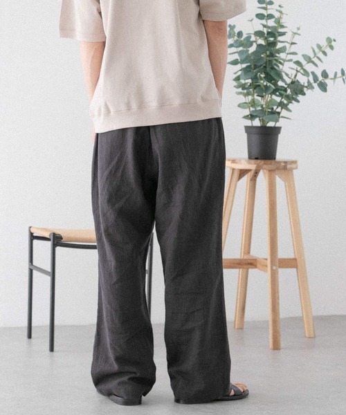 FORK&SPOON(フォークアンドスプーン)の「FORK&SPOON コットンリネンテクスチャーパンツ(その他パンツ・メンズ・ブラウン/ブラック・5/4)」の18枚目の写真