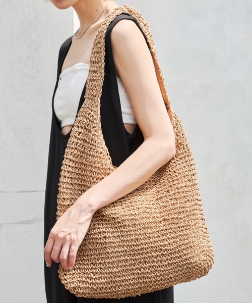 Auntie Rosa Holiday（アンティローザホリデー）の「ラフィアトートバッグ（トートバッグ・レディース・ナチュラル/ベージュ・FREE）」の12枚目の写真