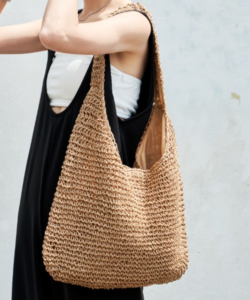 Auntie Rosa Holiday（アンティローザホリデー）の「ラフィアトートバッグ（トートバッグ・レディース・ナチュラル/ベージュ・FREE）」の9枚目の写真