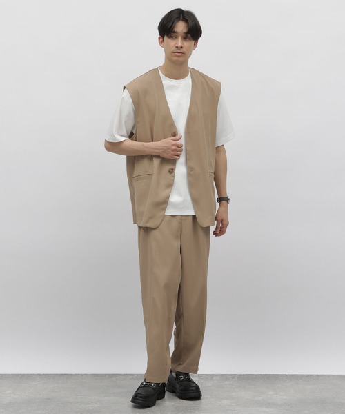 LAKOLE（ラコレ）の「※PEツイルジレ / 904011（ベスト・メンズ・ブラック/ベージュ/チャコールグレー・MEDIUM/LARGE）」の20枚目の写真