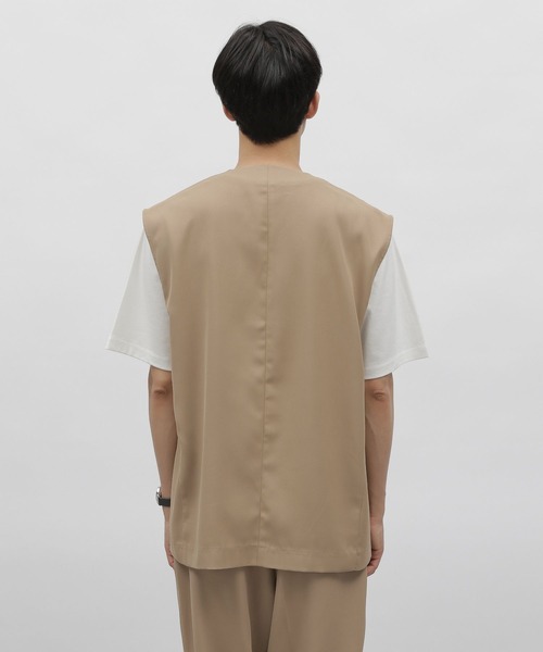 LAKOLE（ラコレ）の「※PEツイルジレ / 904011（ベスト・メンズ・ブラック/ベージュ/チャコールグレー・MEDIUM/LARGE）」の7枚目の写真