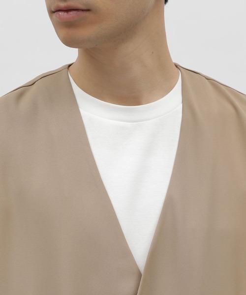 LAKOLE（ラコレ）の「※PEツイルジレ / 904011（ベスト・メンズ・ブラック/ベージュ/チャコールグレー・MEDIUM/LARGE）」の14枚目の写真