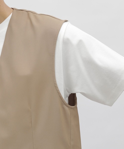 LAKOLE（ラコレ）の「※PEツイルジレ / 904011（ベスト・メンズ・ブラック/ベージュ/チャコールグレー・MEDIUM/LARGE）」の10枚目の写真