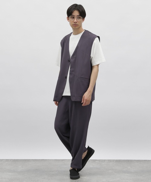 LAKOLE（ラコレ）の「※PEツイルジレ / 904011（ベスト・メンズ・ブラック/ベージュ/チャコールグレー・MEDIUM/LARGE）」の13枚目の写真