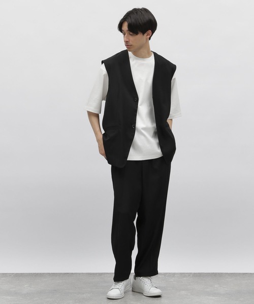 LAKOLE（ラコレ）の「※PEツイルジレ / 904011（ベスト・メンズ・ブラック/ベージュ/チャコールグレー・MEDIUM/LARGE）」の15枚目の写真