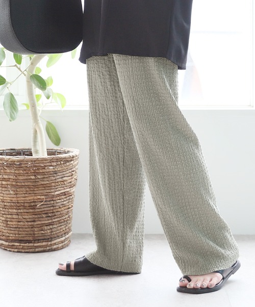 reca（レカ）の「楊柳イージーパンツ（その他パンツ・レディース・カーキ/ブラック/グレイッシュベージュ/ネイビー/ピンク・FREE）」の21枚目の写真