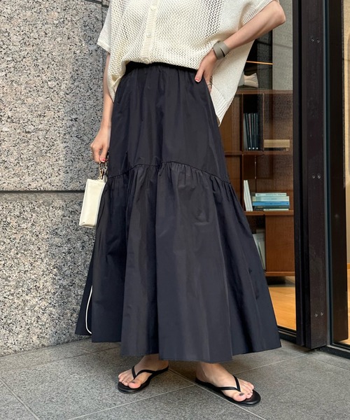 doudou メモリーティアードスカート DouDou（ドゥドゥ）の「メモリーティアードスカート（スカート