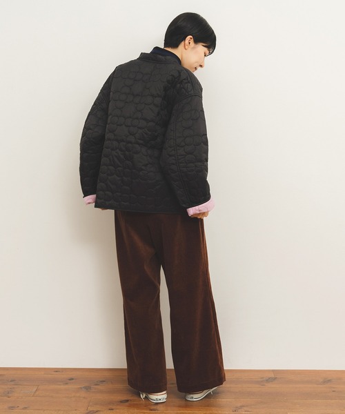 CHILD WOMAN（チャイルドウーマン）の「ナイロンタフタフラワーキルティング ショートコート（その他アウター・レディース・ブラック/レッド/カーキ・FREE）」の18枚目の写真