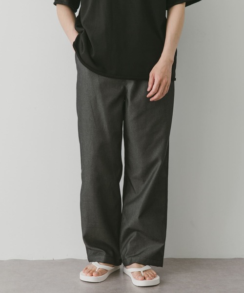 URBAN RESEARCH DOORS（アーバンリサーチドアーズ）の「『UR TECH WORKLUXE』デニム イージーパンツ（その他パンツ・メンズ・ブラック/インディゴブルー・MEDIUM/LARGE）」の4枚目の写真