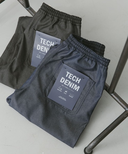 URBAN RESEARCH DOORS（アーバンリサーチドアーズ）の「『UR TECH WORKLUXE』デニム イージーパンツ（その他パンツ・メンズ・ブラック/インディゴブルー・MEDIUM/LARGE）」の14枚目の写真